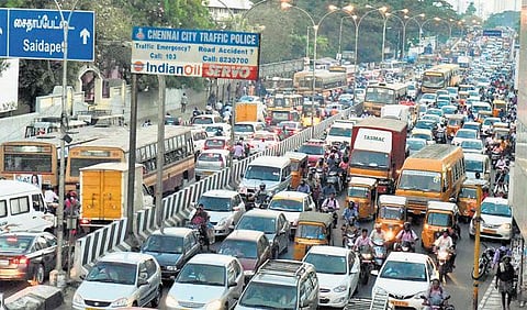 ஜெ. பிரச்சாரத்தால் சென்னையில் கடும் போக்குவரத்து நெரிசல்