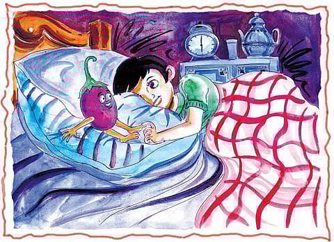 சித்திரக்கதை: கத்திரிக்காய் தேவதை கதை!