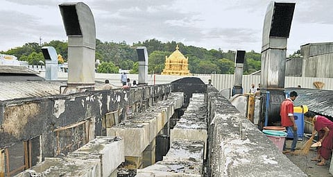 திருப்பதி ஏழுமலையான் கோயில் லட்டு தயாரிப்பு கூடத்தில் தீ விபத்து