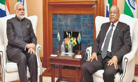 என்எஸ்ஜியில் உறுப்பினராக இந்தியாவுக்கு தென்ஆப்பிரிக்கா ஆதரவு: அதிபர் ஜேக்கப் ஜுமாவுக்கு பிரதமர் மோடி நன்றி