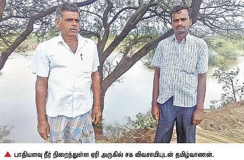 ஆற்று நீரை மோட்டார் மூலம் ஏரியில் நிறைத்த விவசாயிகள்: 350 ஏக்கரில் முப்போக விளைச்சலால் மகிழ்ச்சி