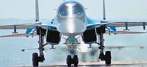 சிரியாவில் உள்ள தீவிரவாத இலக்குகளை குறிவைத்து ஈரானின் விமானப் படைத் தளத்தில் இருந்து ரஷ்ய போர் விமானங்கள் தாக்குதல்