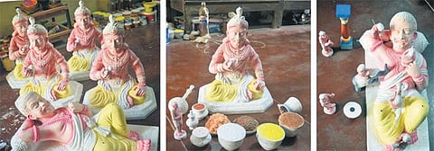 நவராத்திரி நோன்பு தொடங்கியது: 4 தலைமுறைகளாகத் தொடரும் கொலு பொம்மை தயாரிப்பு