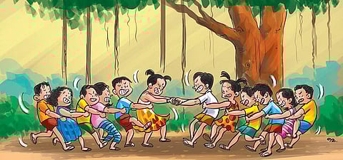 தினுசு தினுசா விளையாட்டு: பூப்பறிக்க வருகிறோம்... வருகிறோம்...!