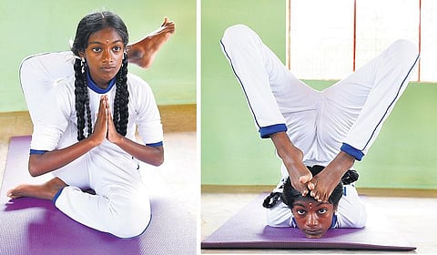 யோகாவில் ஒரு தங்கச் சிறுமி!