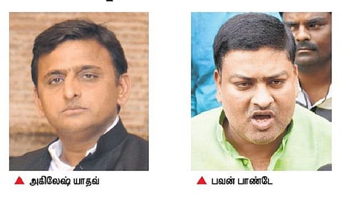 சமாஜ்வாதி கட்சியில் இருந்து மேலும் ஒரு ஆதரவாளர் நீக்கம்: ஆளுநருடன் முதல்வர் அகிலேஷ் திடீர் சந்திப்பு