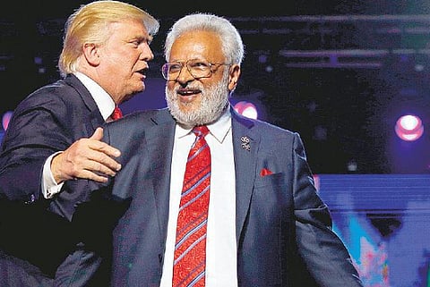 இரு தலைவர்கள் மோடியும் ட்ரம்பும்