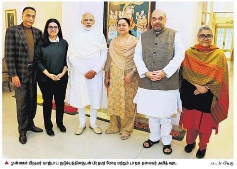 வாஜ்பாய்க்கு 92-வது பிறந்த நாள்: பிரதமர் மோடி நேரில் சென்று வாழ்த்து