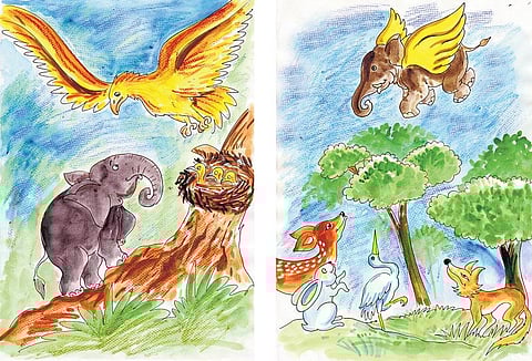 சித்திரக்கதை: பறக்கும் யானை