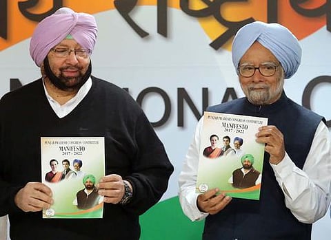 ஒவ்வொரு ஆண்டும் 5 சதவீத மதுக்கடைகள் மூடப்படும் : காங்கிரஸ் கட்சியின் பஞ்சாப் தேர்தல் அறிக்கை