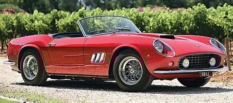 56 ஆண்டு பழமையான பெராரி கார் ரூ.83 கோடிக்கு ஏலம்!