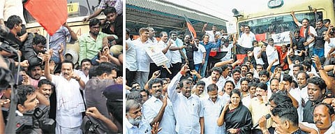 ஜல்லிக்கட்டு நடத்தகோரி தமிழகம் முழுவதும் திமுக ரயில் மறியல்: ஸ்டாலின், கனிமொழி உள்பட 50 ஆயிரம் பேர் கைது