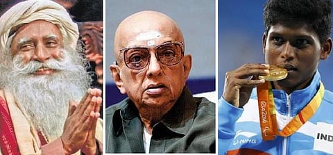 ஜக்கி வாசுதேவ், சோ ராமசாமி, மாரியப்பனுக்கு பத்ம விருதுகள்