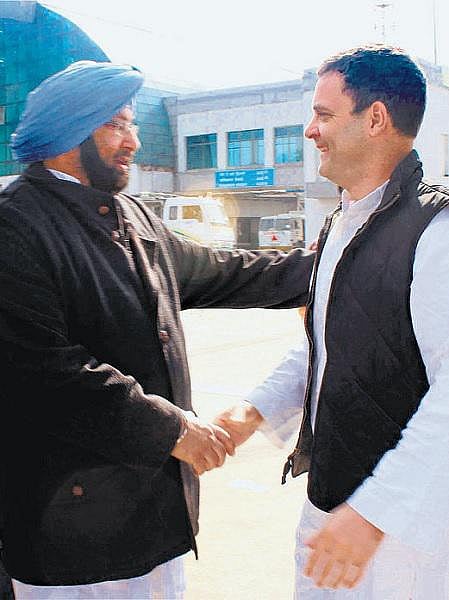 பஞ்சாப் முதல்வர் வேட்பாளர் அமரிந்தர் சிங்: காங்கிரஸ் துணைத் தலைவர் ராகுல் காந்தி அறிவிப்பு