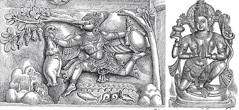 அற்புதக் கதை சொல்லும் அழகான சிற்பங்கள் 15: கருடனின் கர்வமும் கருணைக் கடலின் அருளும்...