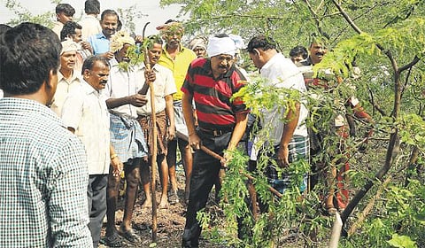 கலிங்கப்பட்டியில் கருவேல மரங்கள் அகற்றும் பணி: வைகோ தொடங்கிவைத்தார்
