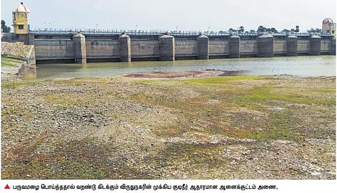 மழை இல்லாமல் வறண்டது ஆனைக்குட்டம் அணை: விஸ்வரூபம் எடுக்கும் குடிநீர் தட்டுப்பாடு