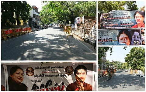 கேள்விக்குறியான சசிகலா பதவியேற்பு: வெறிச்சோடிய போயஸ் கார்டன்