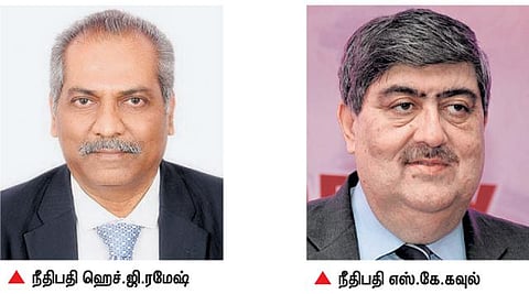 சென்னை உயர் நீதிமன்றத்தின் புதிய தலைமை நீதிபதியாக ஹெச்.ஜி.ரமேஷ் நியமனம்: உச்ச நீதிமன்ற நீதிபதியாகிறார் எஸ்.கே.கவுல்