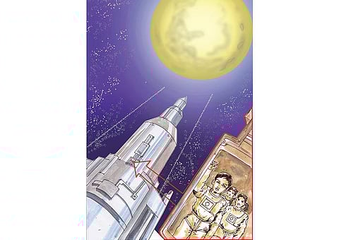 வாங்க, நிலவுக்குப் போகலாம்: பூமி பக்கத்திலிருந்த நிலா!