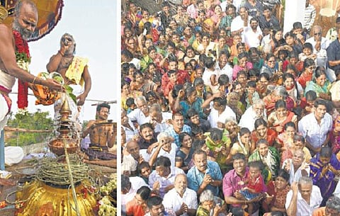 தாம்பரம் அருகே திருவஞ்சேரியில் 500 ஆண்டுகள் பழமைவாய்ந்த விநாயகர் கோயில் கும்பாபிஷேகம்: ஆயிரக்கணக்கான பக்தர்கள் வழிபாடு