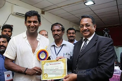 தயாரிப்பாளர் சங்கத் தலைவராக ஏப்.6-ல் விஷால் பதவியேற்பு