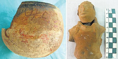 2,000 ஆண்டுகளுக்கு முந்தைய பானை ஓடு: தமிழ் பிராமி எழுத்துக்களோடு விருத்தாசலம் அருகே தர்மநல்லூரில் கண்டுபிடிப்பு