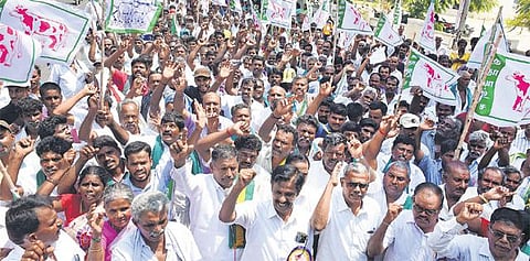 கொள்முதல் விலையை உயர்த்தக் கோரி பால் உற்பத்தியாளர்கள் சென்னையில் பேரணி