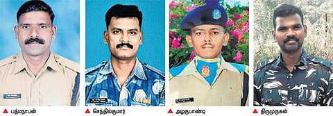 சத்தீஸ்கரில் மாவோயிஸ்ட் தாக்குதல்: உயிரிழந்த 4 தமிழக வீரர்களின் குடும்பத்துக்கு தலா ரூ.20 லட்சம் - முதல்வர் பழனிசாமி அறிவிப்பு