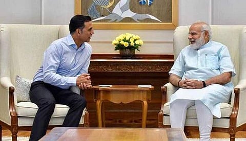 பிரதமர் மோடியுடன் நடிகர் அக்ஷய் குமார் சந்திப்பு