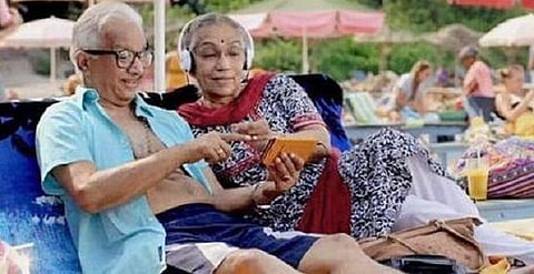 ஐபிஎல் போட்டிகளுக்கு இடையே கவனம் பெற்ற வோடபோன் தம்பதிகள்