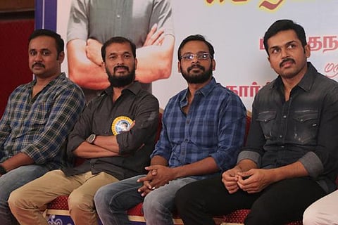 கார்த்தி ஏற்கெனவே அரசியலில் உள்ளார்: ராஜு முருகன் பேச்சு