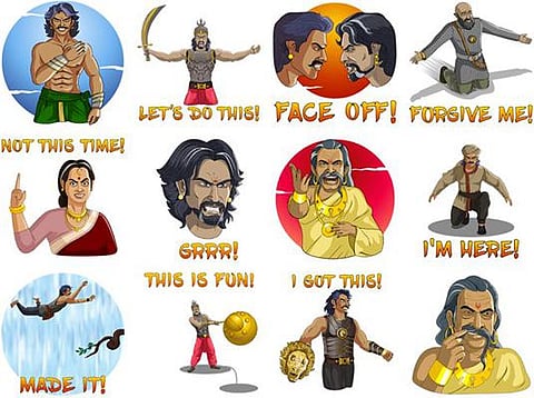 பாகுபலி கதாபாத்திரங்களின் ஃபேஸ்புக் ஸ்டிக்கர் வெளியீடு