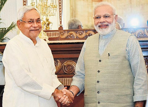 பிரதமர் மோடியுடன் நிதிஷ் குமார் சந்திப்பு