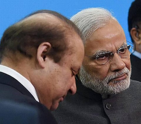 கஜகஸ்தானில் நரேந்திர மோடி - நவாஸ் ஷெரீப் சந்திப்பு