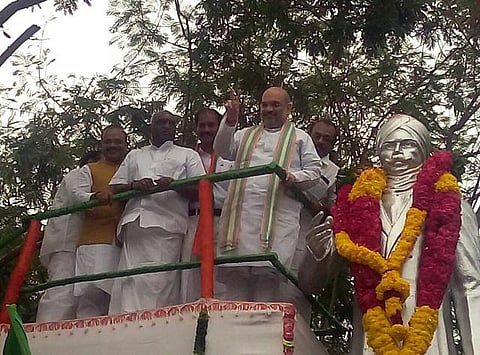 பாஜக தேசியத் தலைவர் அமித்ஷா புதுச்சேரியில் இரு நாட்கள் முகாம்