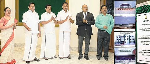 பெரும்பாக்கத்தில் ரூ.14 கோடியில் புதிய பேருந்து முனையம், பணிமனை: முதல்வர் பழனிசாமி திறந்து வைத்தார்