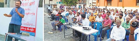 போரூர் ஏரியை பாதுகாக்க விழிப்புணர்வு: அறப்போர் இயக்கம் சார்பில் நடத்தப்பட்டது