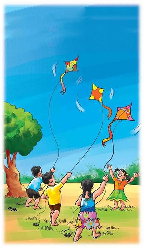 தினுசு தினுசா விளையாட்டு: பட்டம் பற... பற...