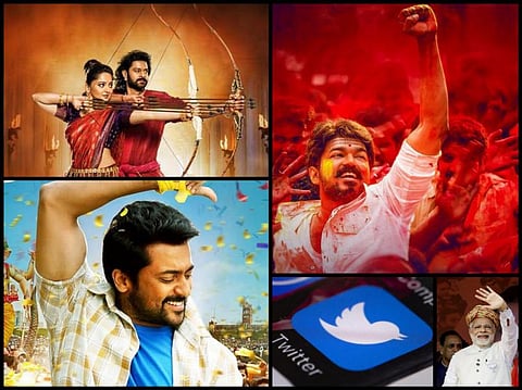 #மெர்சல், #பாகுபலி 2, #தானா சேர்ந்த கூட்டம்: 2017ல் ட்விட்டரை கலக்கிய ட்ரெண்ட்கள்