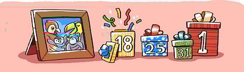 கிறிஸ்துமஸ் சீசனை கொண்டாடும் வகையில் டூடுல் வெளியிட்ட கூகுள்