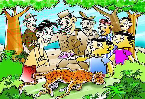 கதை: சிறுத்தையைப் பிடித்த நீலன்!