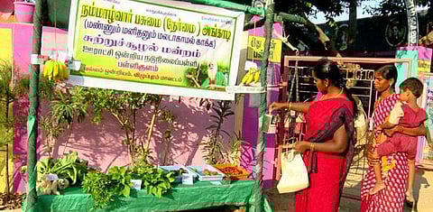 காணி நிலத் தோட்டம்: அறுவடை செய்யும் அரசுப் பள்ளி