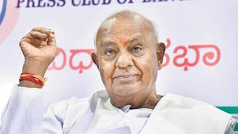 காங்கிரஸை தவிர்த்து பாஜக எதிர்ப்பு கூட்டணியை உருவாக்குவது சாத்தியமில்லை: தேவே கவுடா