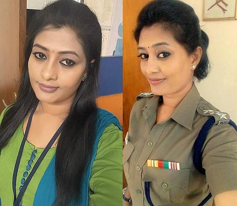 உதவி கமிஷனர் உடையில் துப்பாக்கிச் சூடு பற்றி கண்டனம்: சின்னத்திரை நடிகை மீது போலீஸ் வழக்குப் பதிவு