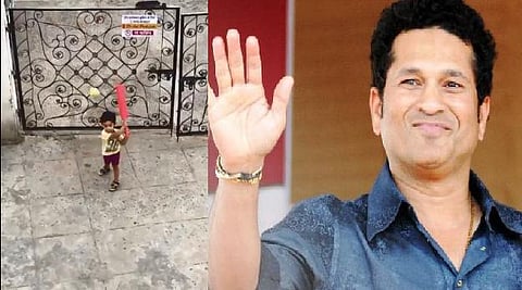 கிரிக்கெட் ஆட்டத்தால் சச்சினை கவர்ந்த 2 வயது சிறுவன்