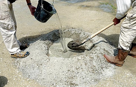 சிமெண்ட், ஜல்லி, மணல் எவ்வளவு?