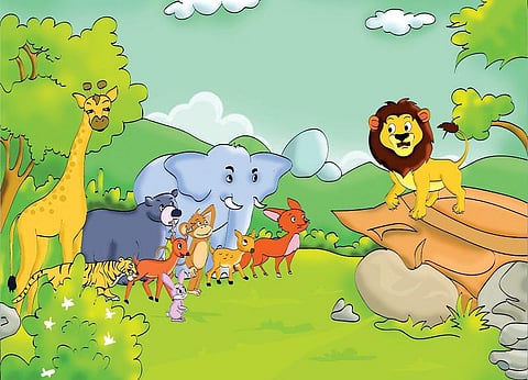 கதை: சிங்கராஜா காலில் குத்திய முள்