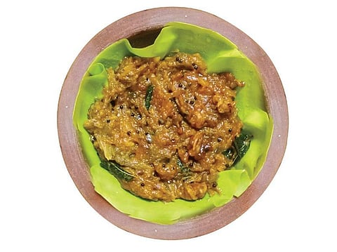 கத்தரி விருந்து: புலுசு பச்சடி