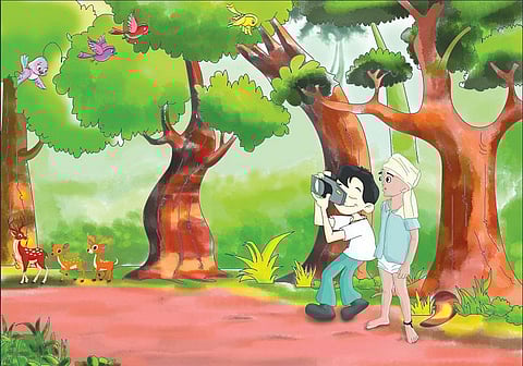 கதை: ஒற்றைக் கொம்பனும் முதலை வாயனும்